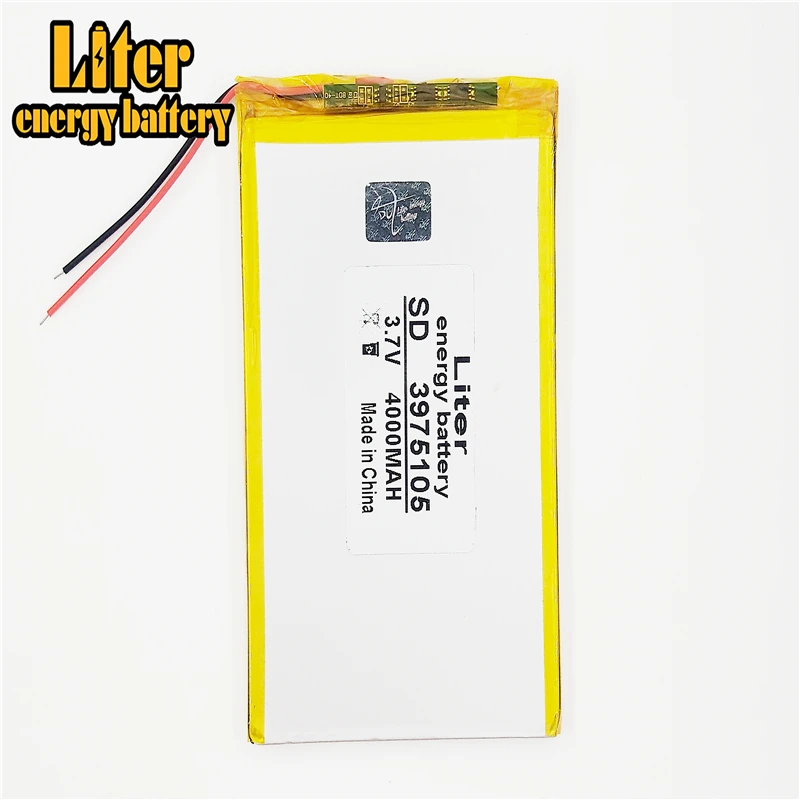3.7V 3975105 4000mah polymer lithium ion battery Li-ion battery for tablet pc 7 inch MP3 MP4
