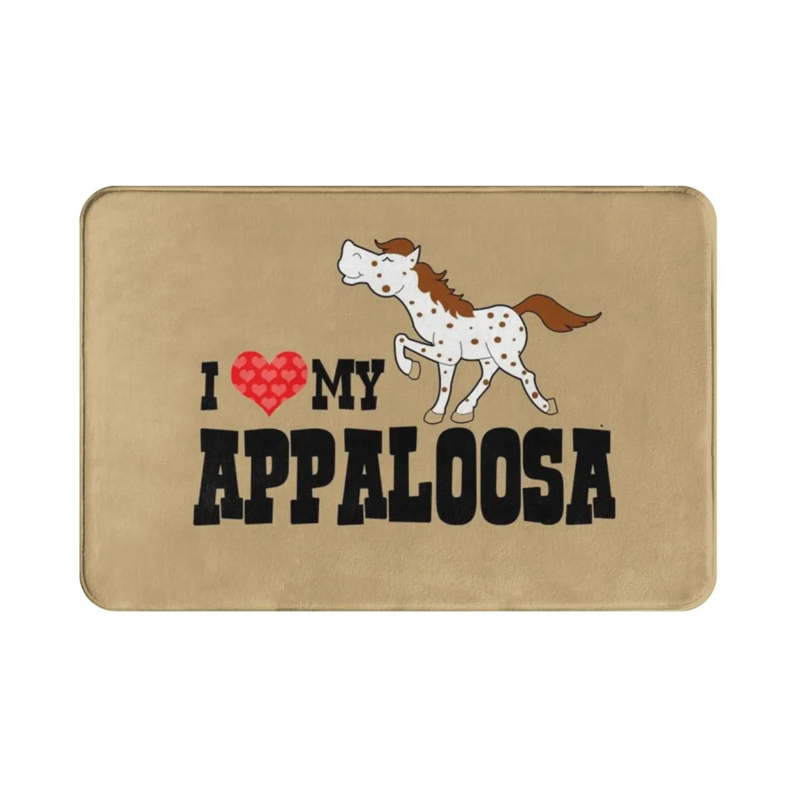 I Love My Appaloosa Red Roan Appy Horse Carpet Mat Rug Cushion Soft Non-Slip Horse Horses Appaloosa Appaloosa Horse