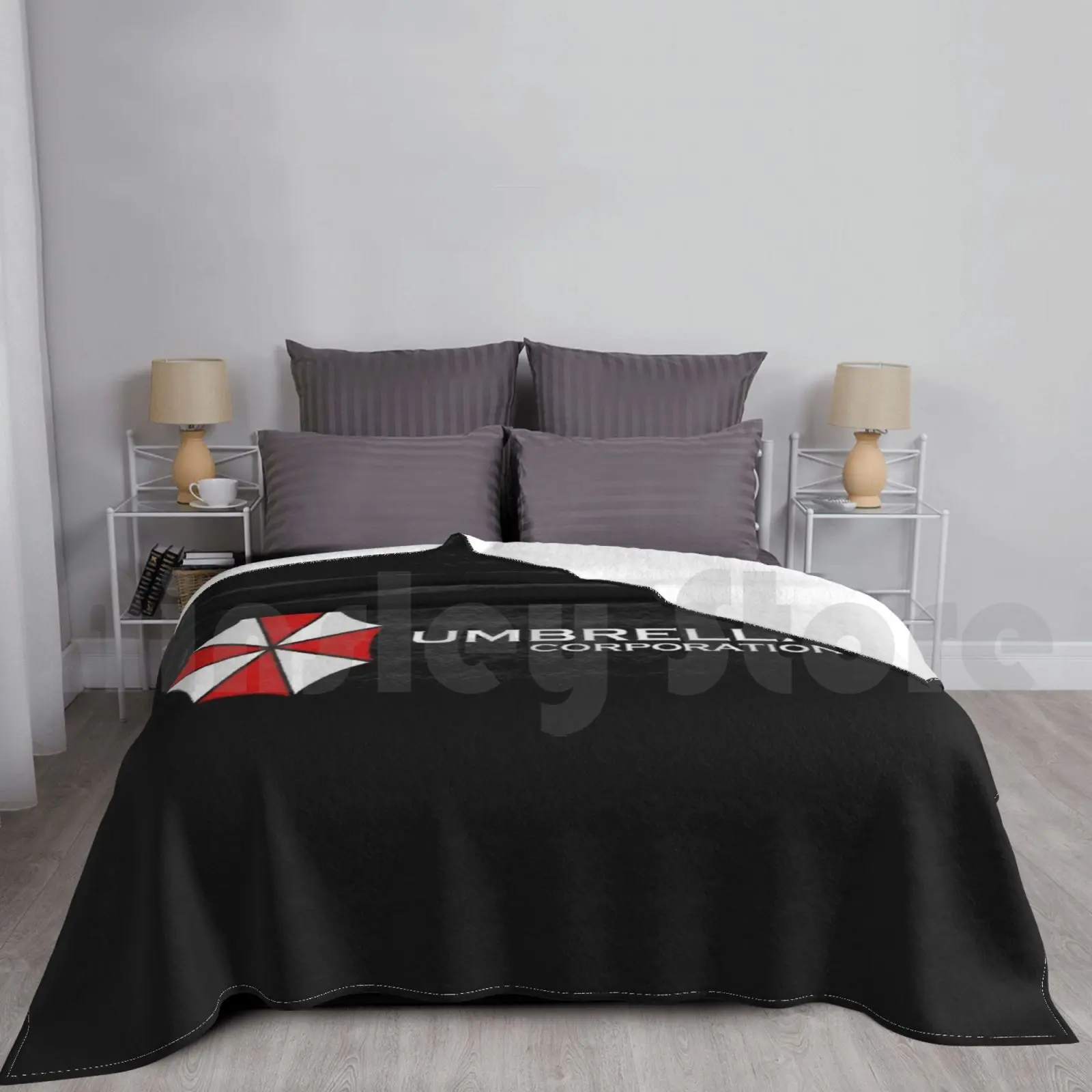 Umbrella Corporation Blanket Fashion Custom Zombies Apocalypse Video Gaming Zombie