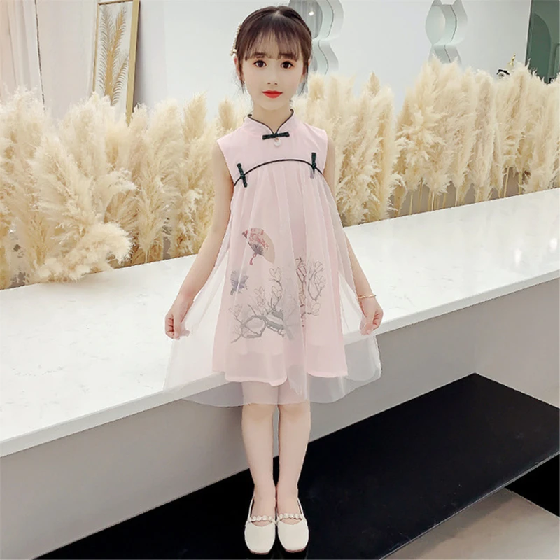 

Cheongsam dress summer 2020 new national style girl Tang suit temperament Chinese style cheongsam vestido chines