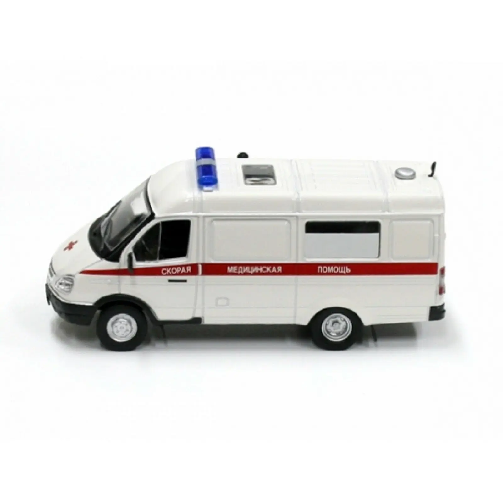 NEW DeAGOSTINI Scale model 1/43 GAZ 32214 Gazel Ambulance Bus USSR Car diecast car for collection gift