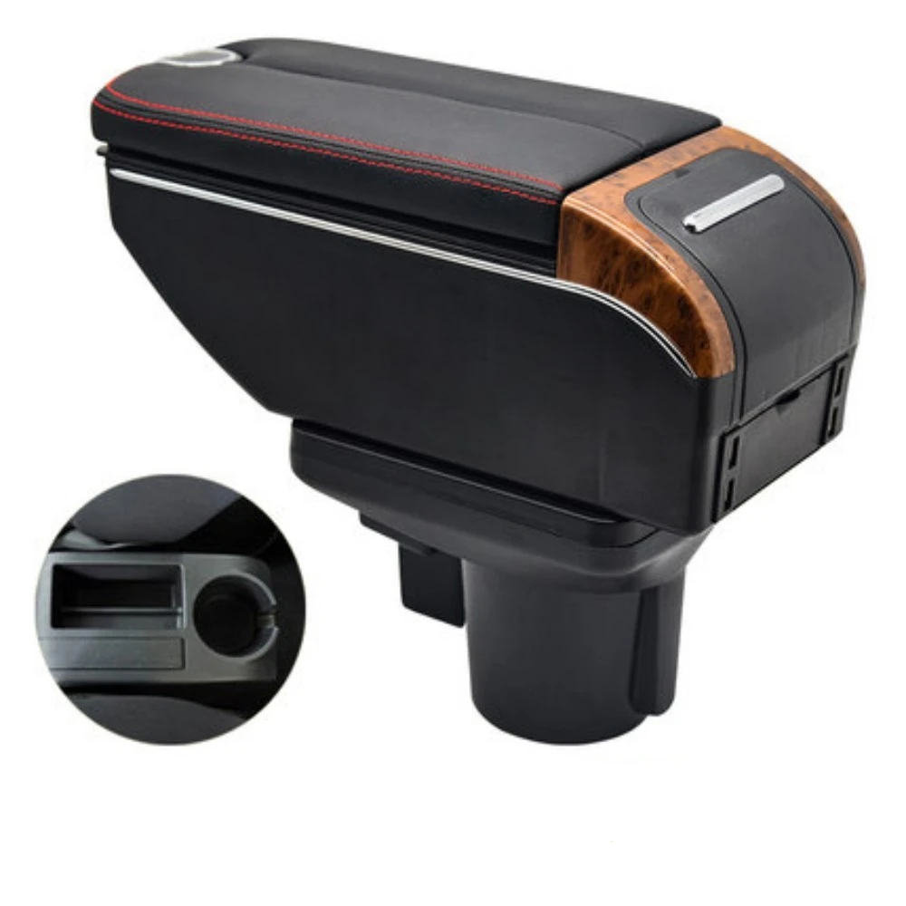 For Golf 6 golf 5 Mk6  Armrest Box Double doors open 7USB interface Centre Console Storage Box Arm Rest Car accessories armrests