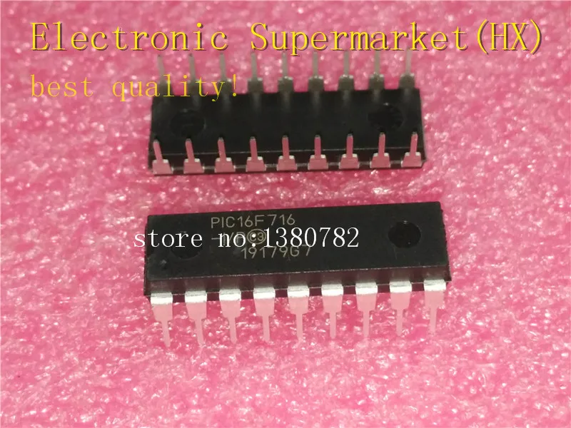 

Free Shipping 10pcs-50pcs PIC16F716-I/P PIC16F716 16f716 DIP-18 New original IC In stock!