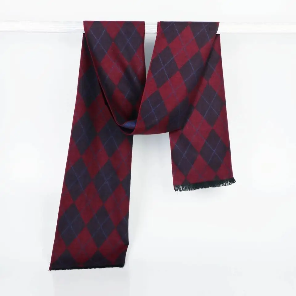 High quality adult scarves with artificial wool thick warm tartan for men and women fall winter small narrow shawls cute gift fo