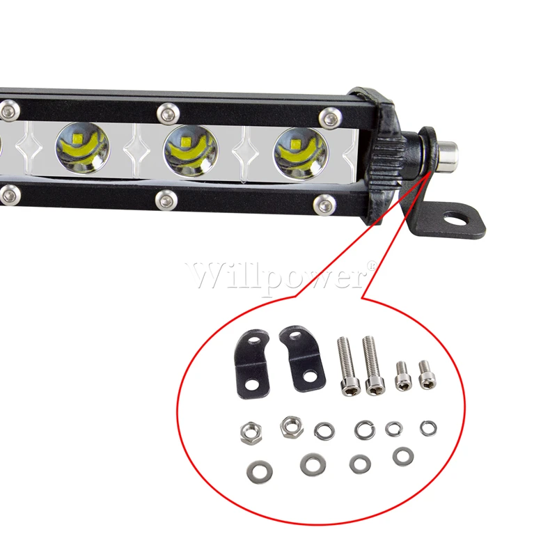 Offroad Car Bullbar Single Row LED Bar 7\