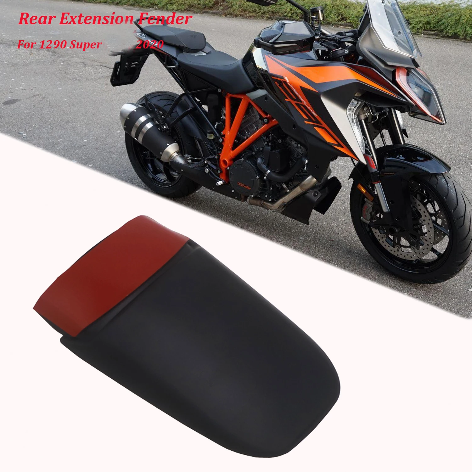 New For 1290 Super 2020 Rear Fender Extender Mudguard Splash Guard Cover Motorcycle Accessories black