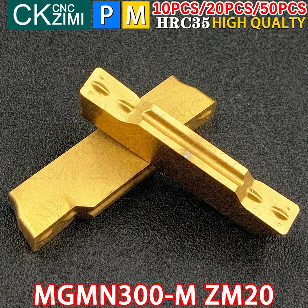MGMN300-M ZM20 MGMN 300 M 3mm rettifica fine Inserti in metallo duro Taglio scanalatura Inserti utensili Tornio meccanico CNC Utensili per acciaio inossidabile
