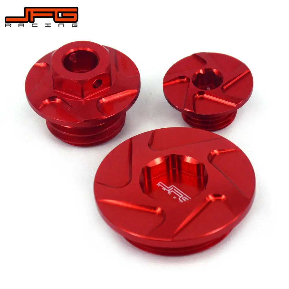 Motorcycle CNC Engine Timing Oli Filter Plugs Screw Bolts Set For HONDA CRF150R CRF250R CRF450R CRF450X Super Cub 125 CA125A