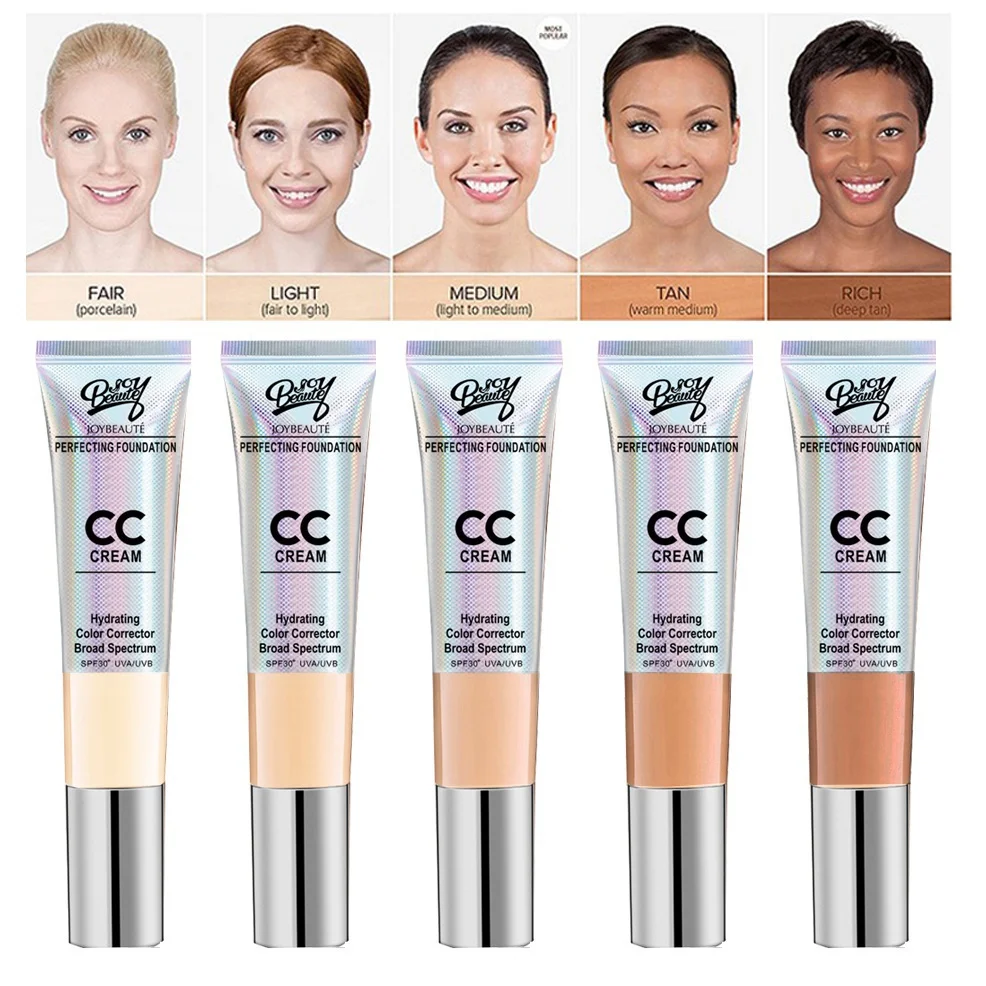 SPF30 BB cream CCcream matte Foundation color corrector with allover makeup brush