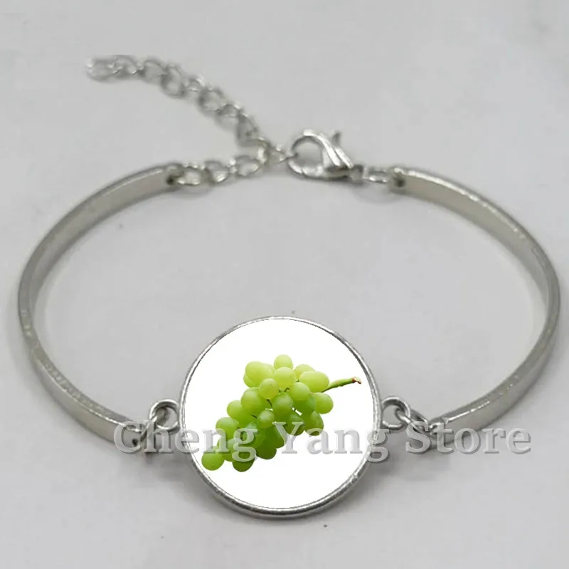 Cute glass grape bracelet jewelry leather multilayer bracelet female wedding party wedding jewelry gift