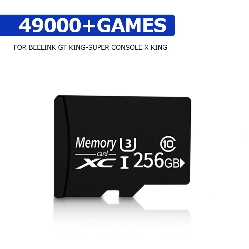 Tarjeta de memoria de 64G/128G/256G, sistema de preinstalación y juegos para S922X Super Console X King, consola de juegos Retro