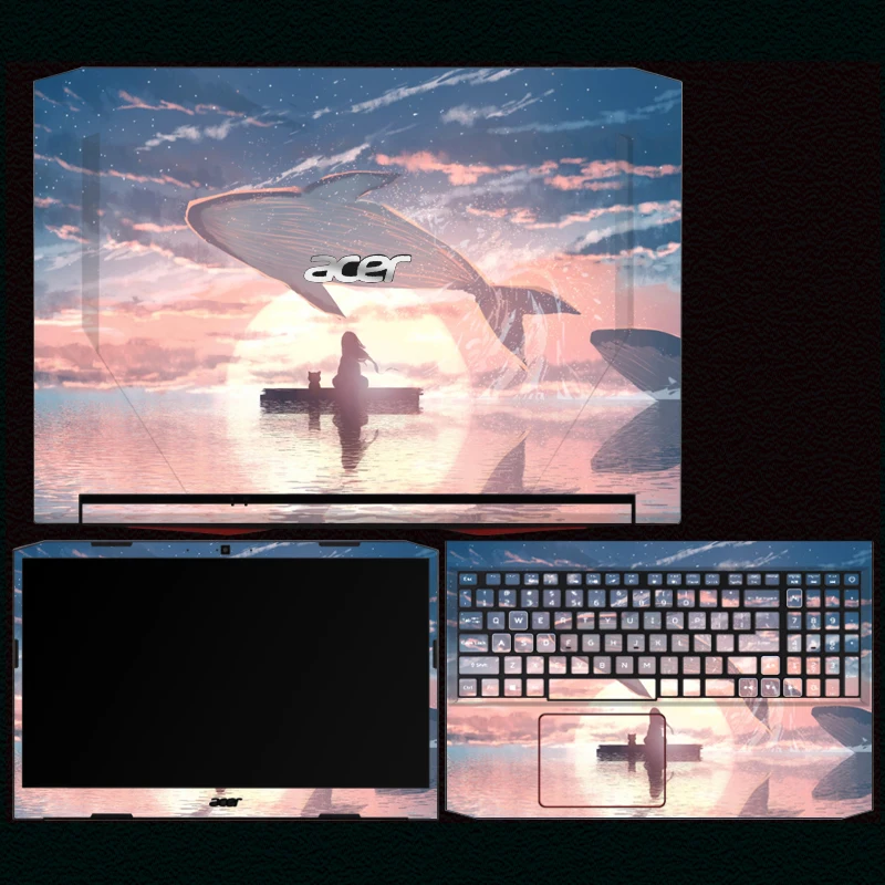 Imagem -04 - Película Protetora Laptop Adesivo para Acer Nitro An51543 An515-45 An51752 An515-55 An515-56 Decal Skins