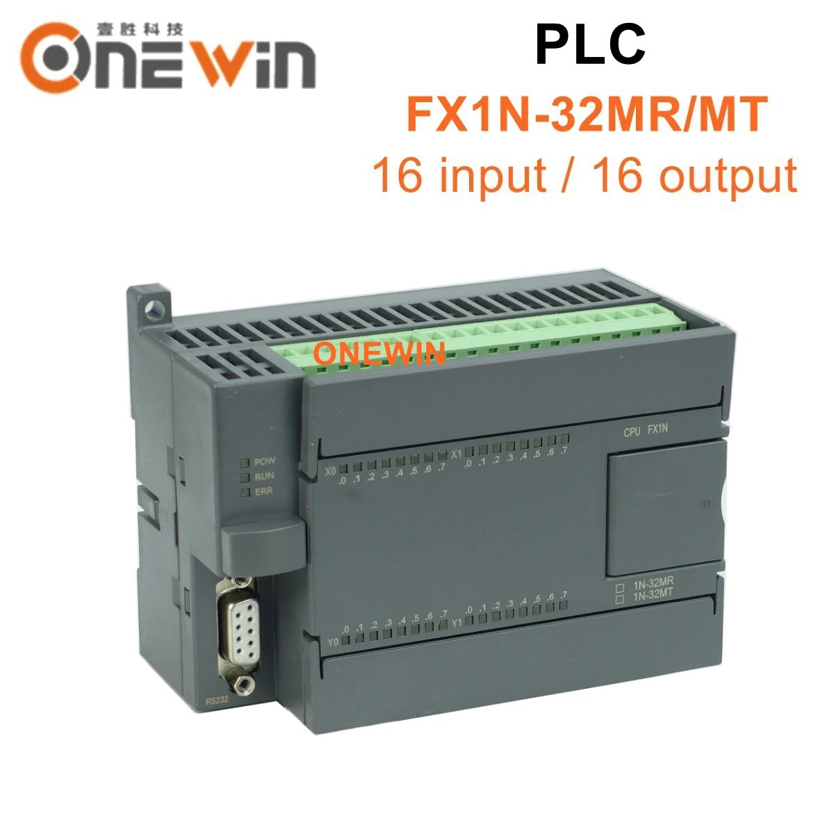 FX1N-32MR FX1N-32MT PLC Industrial Control Board 16 Input 16 Output Transistor Relay Module DC24V With 485 Modbus Rtu