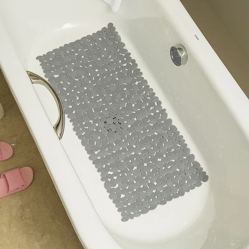 88*40cm Cobblestone Anti-Slip Mat PVC Bathroom Anti-Slip Mat Rectangular Bath Mat Bathtub Anti-Slip Mat