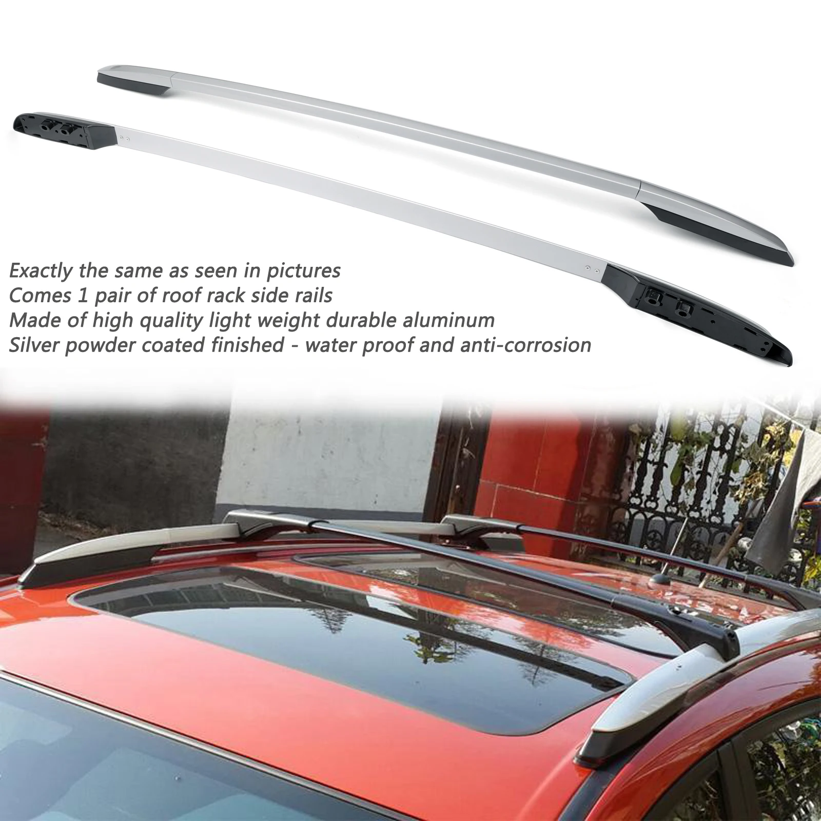 Artudatech For RAV4 2013-2019 Aluminum Factory Silver Top Roof Rack Side Rails Bar AU Warehouse Car Auto Accessoreis Parts