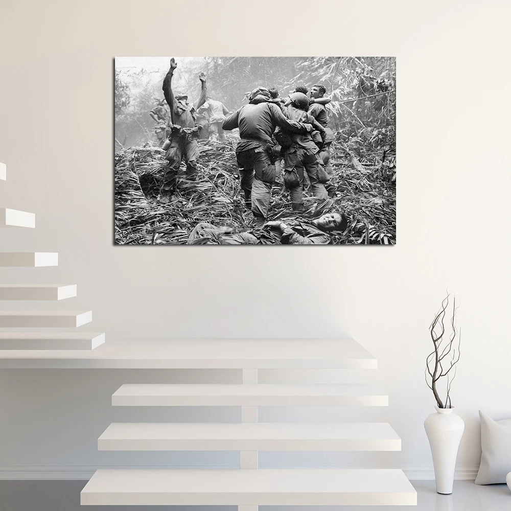 Vietnam War Vintage Wallpaper Decorative Wall Art Posters and Prints Canvas Painting Picture For Living Room Decor