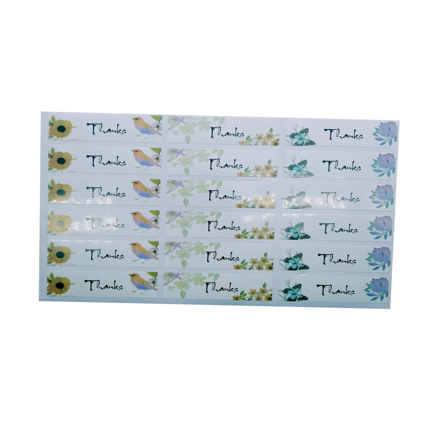 180pcs/lot Long Strip Label Seal Sticker Self-adhesive