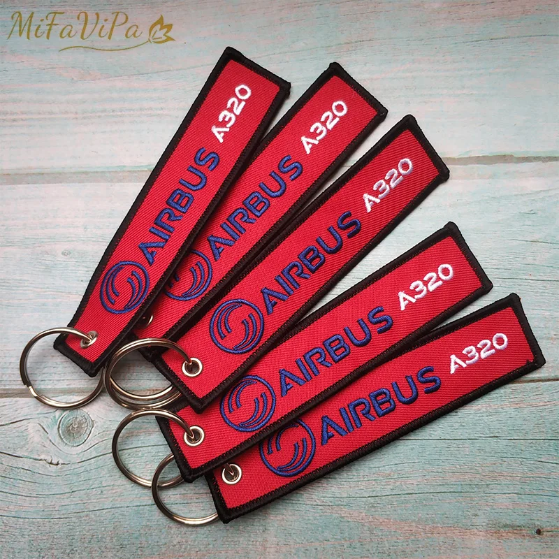 MiFaViPa 3 PCS AIRBUS A320 Keychain Fashion Trinket Flight Crew Pilot Gift Aviation Aircraft Key Chain Plane Sleutelhanger