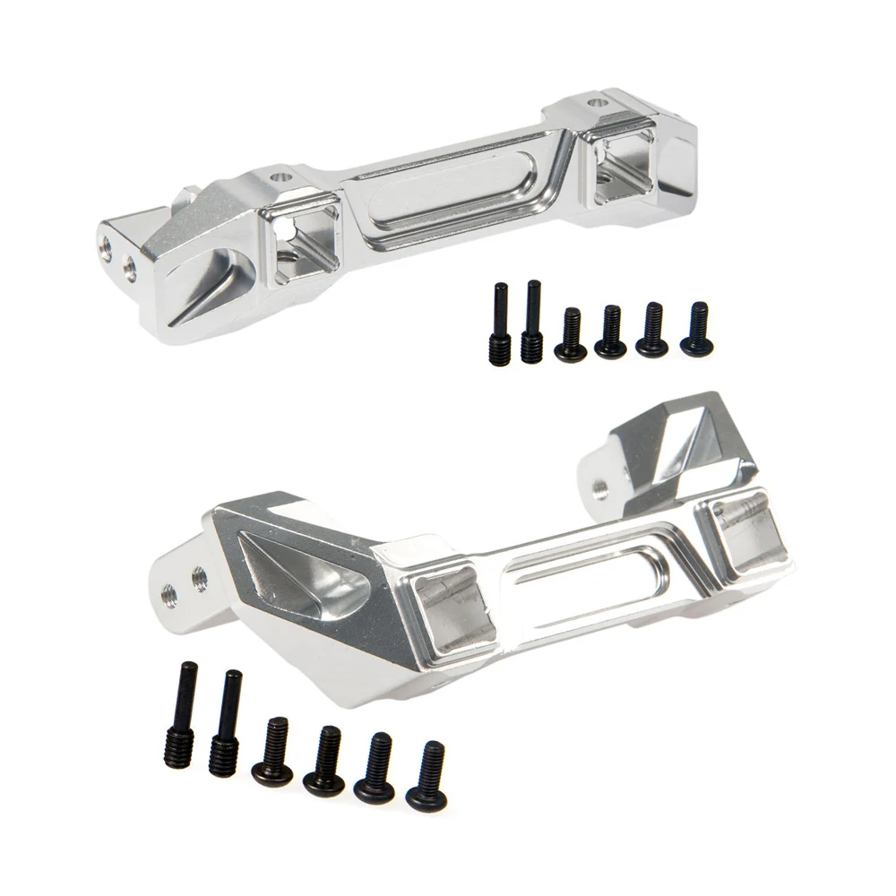 YEAHRUN Aluminum Alloy Front & Rear Bumper Mounts Bracket for TRX-4 1/10 RC Crawler Car Upgrade Parts Accessories