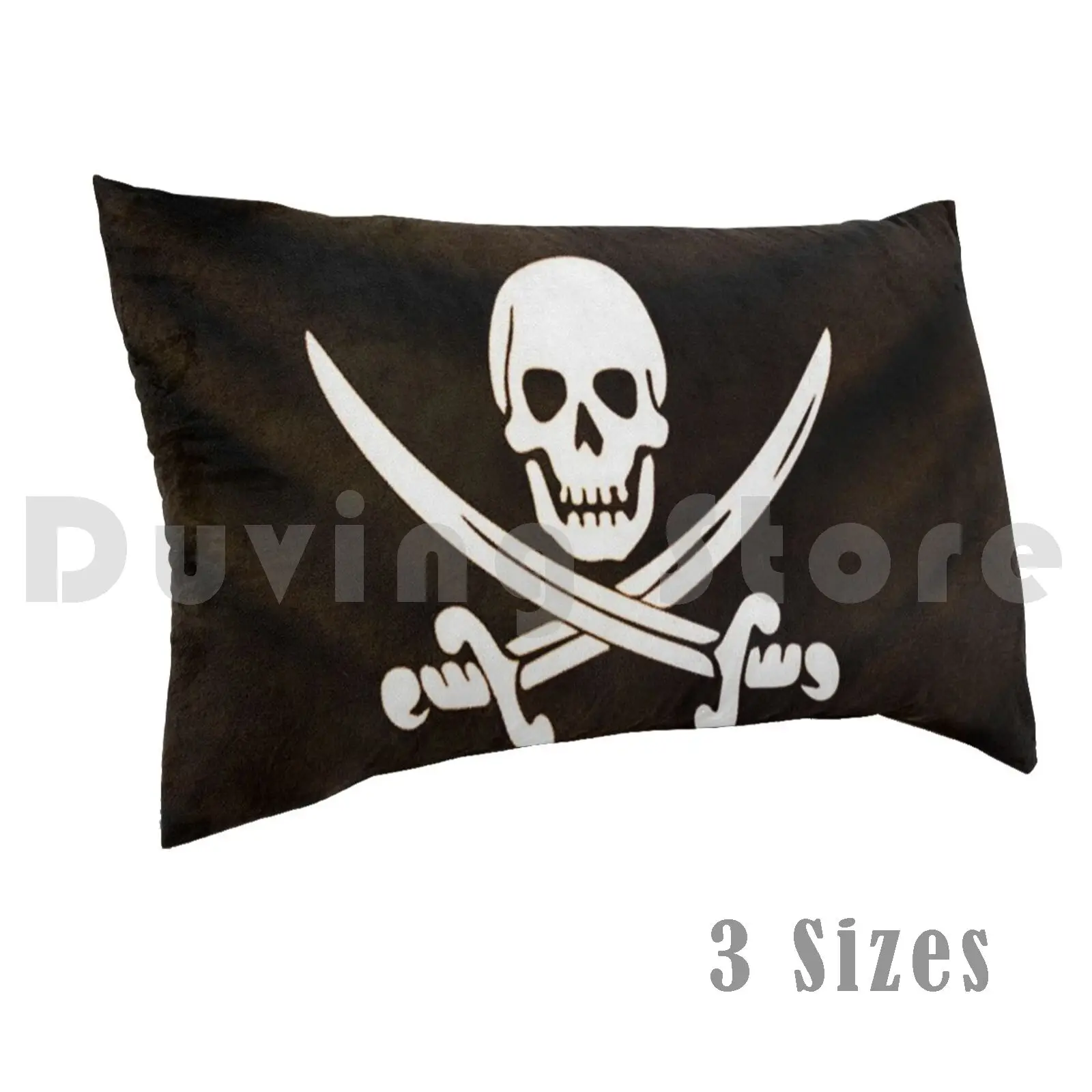 Calico Jack 2 Pillow Case 20*30 Inch Calico Jack Flag Pirate Pirate Flag Cross Bones Skull