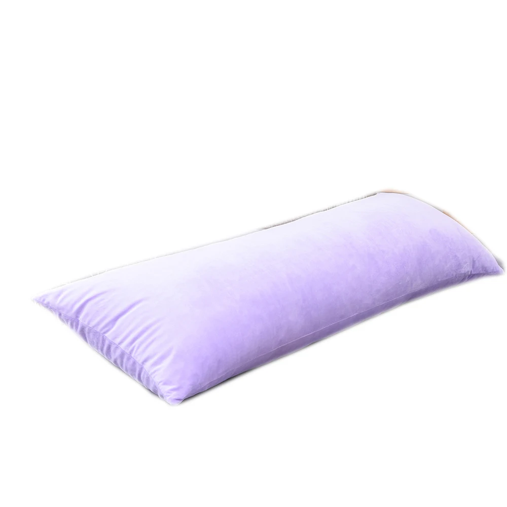 

Free Shipping Custom Velvet Fabric Long Pillow Case Soft Velour Equal Body Cushion Cover