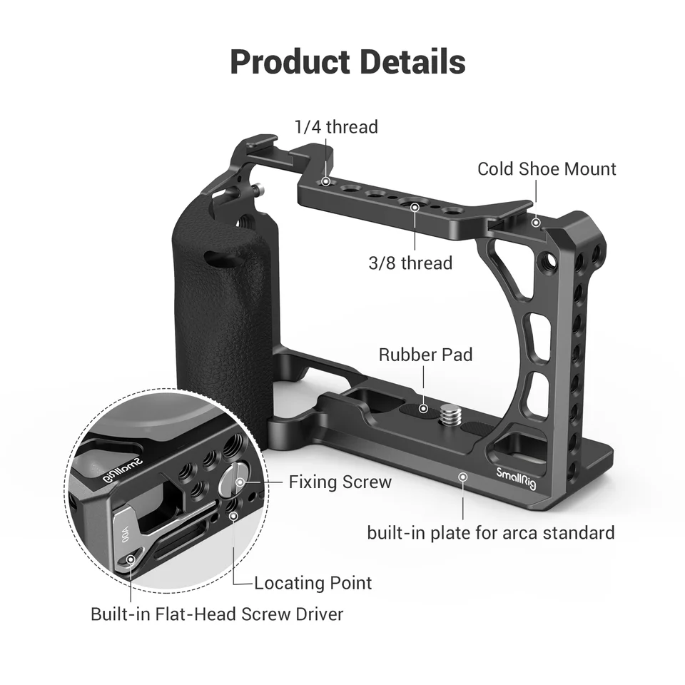 SmallRig Cage for Sony A6400 with Handle