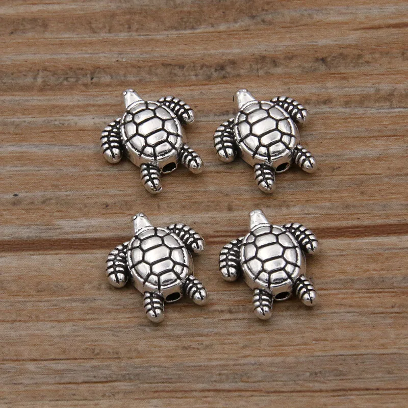 20Pcs 9 Style Owl Tortoise Buddha Lord Small Hole Bead Animal Flowers Charms For DIY Necklace Bracelets Jewelry Handmade Making