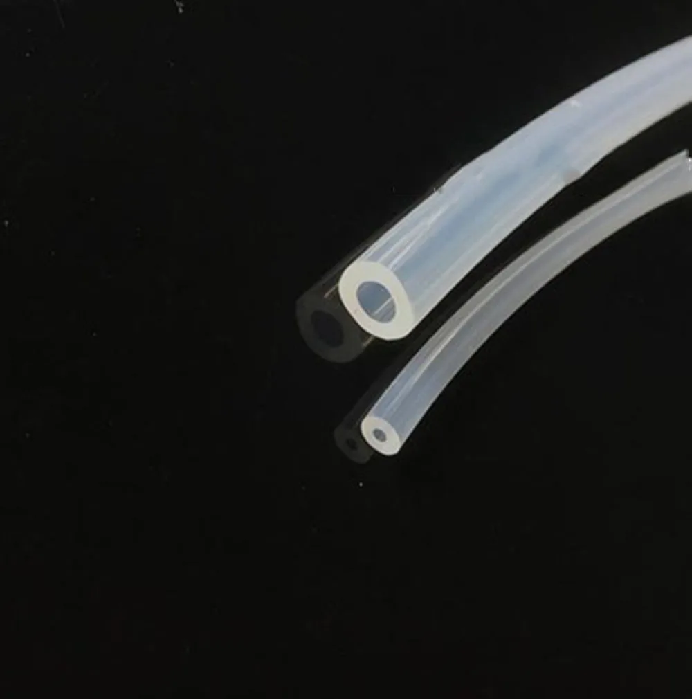 Lunghezza 2m Alimentare del silicone tubo di gomma Trasparente ad alta temperatura tubo di grado medico elastico ad alta pressione di plastica elastica del tubo h
