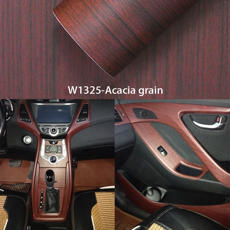 30X100cm Wood Grain DIY Car Sticker Decal Film For Mercedes Benz W205 W203 W212 W124 W204 W176 Volvo XC90 S60 V40 S80 XC60 V60