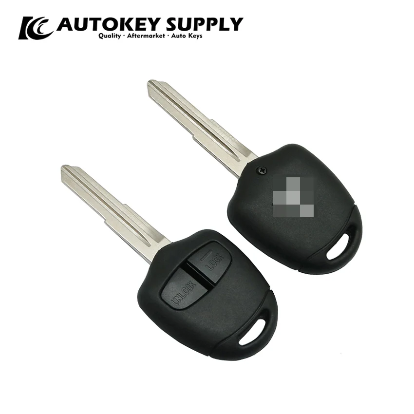 AutokeySupply  AKMSS240 AKMSS241 Evo Outlander 2 Button Remote Key Shell ( Right/Left Blade )  For Mitsubishi