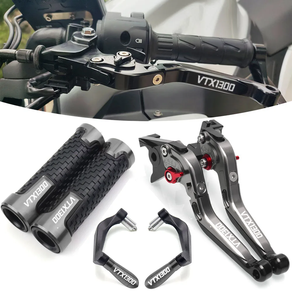 Motorcycle Folding Extendable CNC Moto Adjustable Clutch Brake Levers For HONDA VTX1300 2003 2004 2005 2006 2007 2008 2009 2010