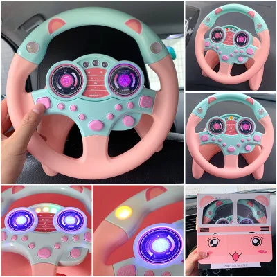 

Simulation Steering Wheel with Light Baby Musical Developing Educational Toys Electronic Vocal Toys for Children Birthday Gift