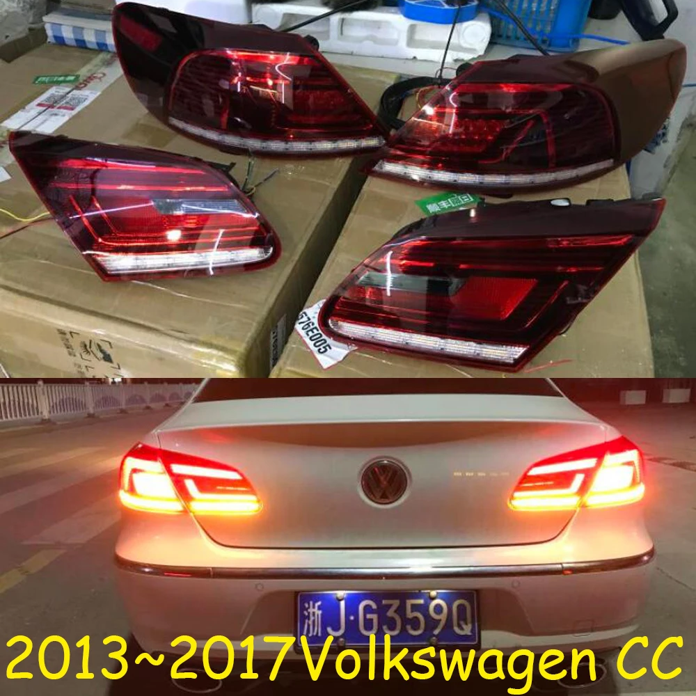 

dynamic moving 2013~2017year tail light for Volkswagem CC taillight car accessories LED DRL Taillamp for CC fog light