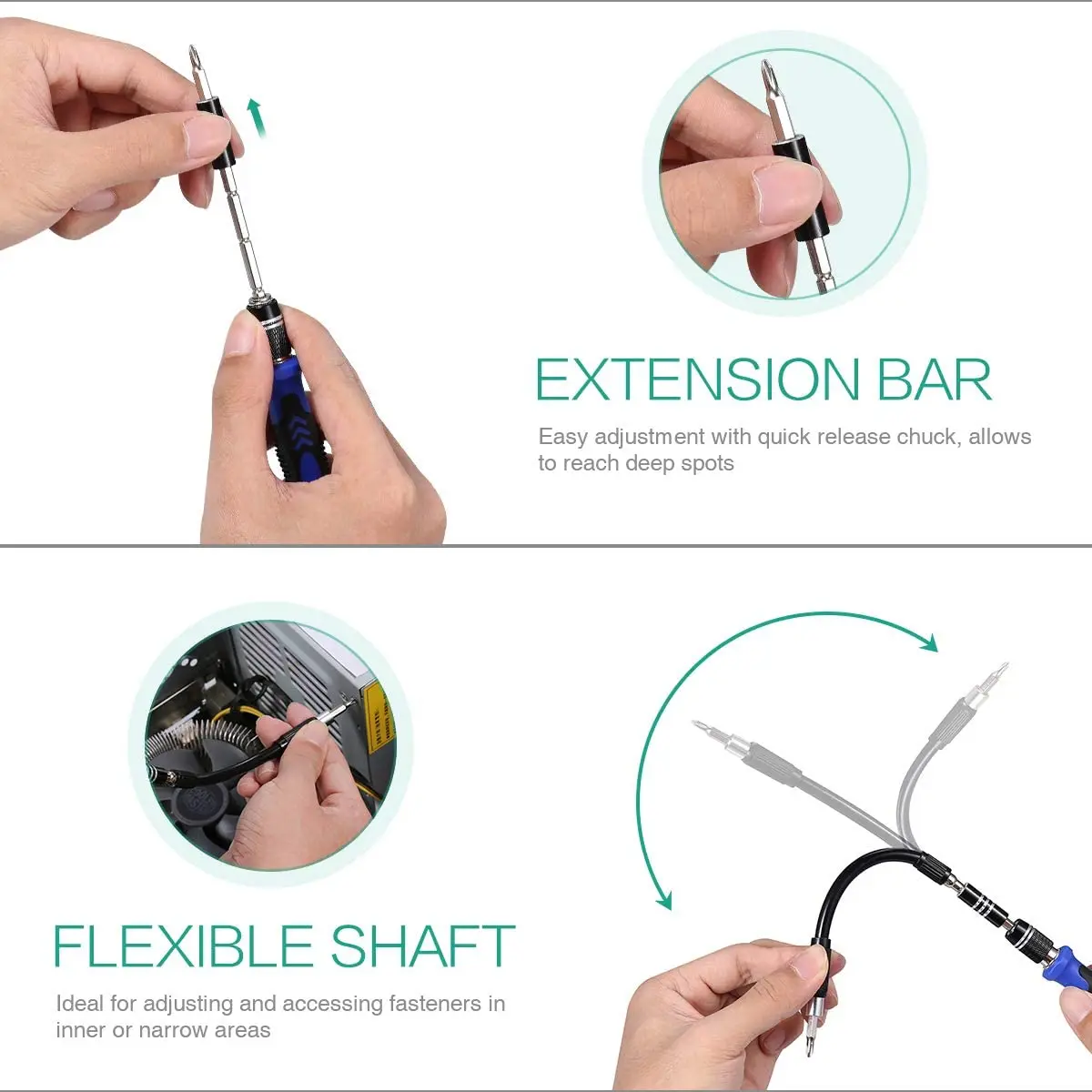 Precision Screwdriver Set 142 in 1 Magnetic Driver Kit Professional Repair Tool Kit with Portable Bag for iPhone, Laptop,Tablet