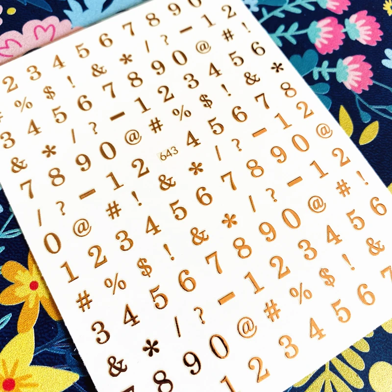 3Dネイルアートステッカー,5色,英語,アルファベットシリーズ,プリント,日本からの輸出,モデル,ラインストーン,装飾