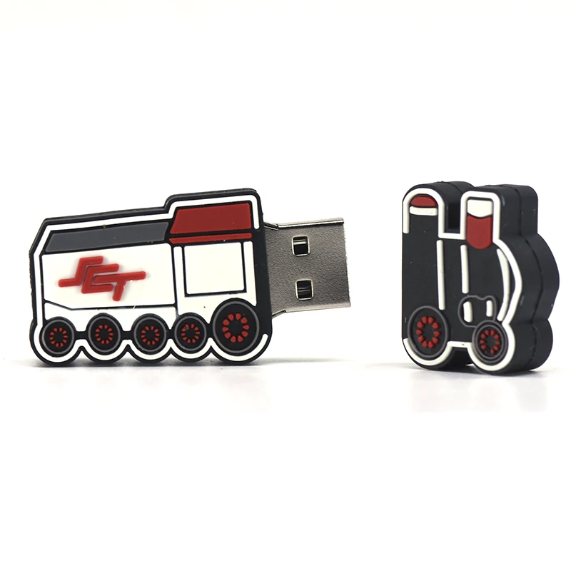Car Taxi Cartoon Usb Flash Drive Pen Drive Fire Truck Memory Stick Racing Car Pendrive 4GB 8GB 16GB 32GB 64GB 128GB U Stick Gift