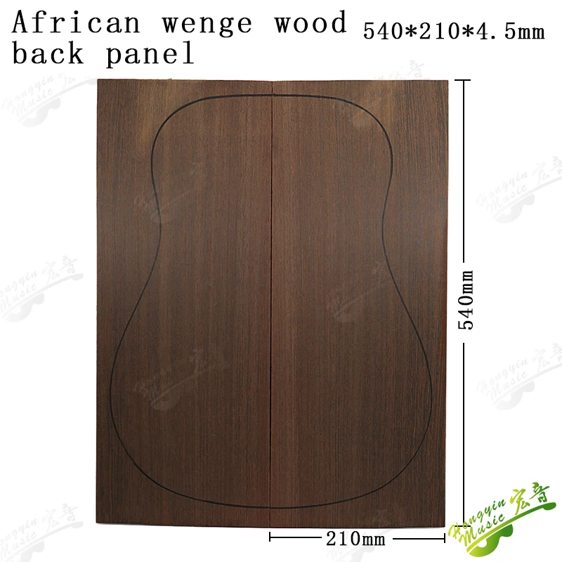 5AWenge Millettia laurentii Side And Back Panel solid wood guitar board Making guitar wood accessories