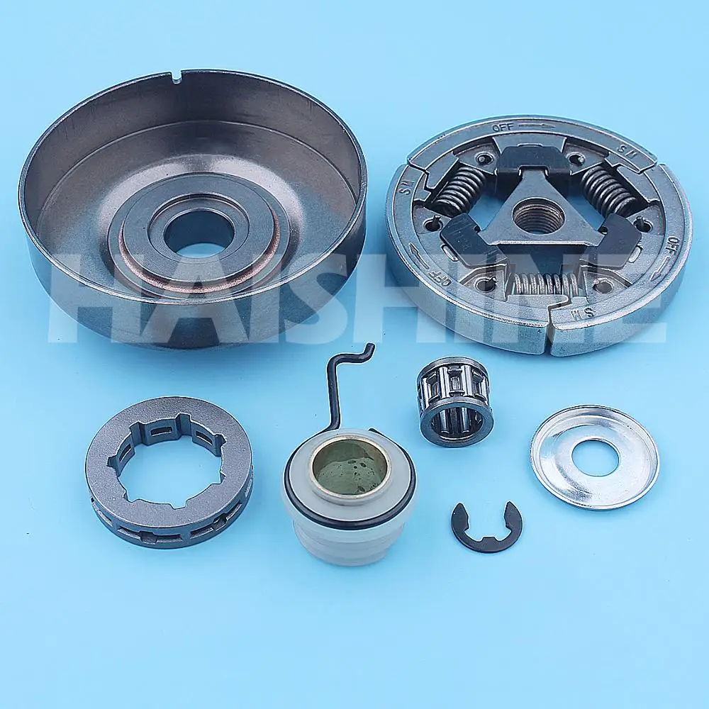 Imagem -05 - Kit de Tambor de Embreagem Roda Dentada para Stihl Ms340 Ms360 034 036 Engrenagem Arruela Agulha Peça de Reposição