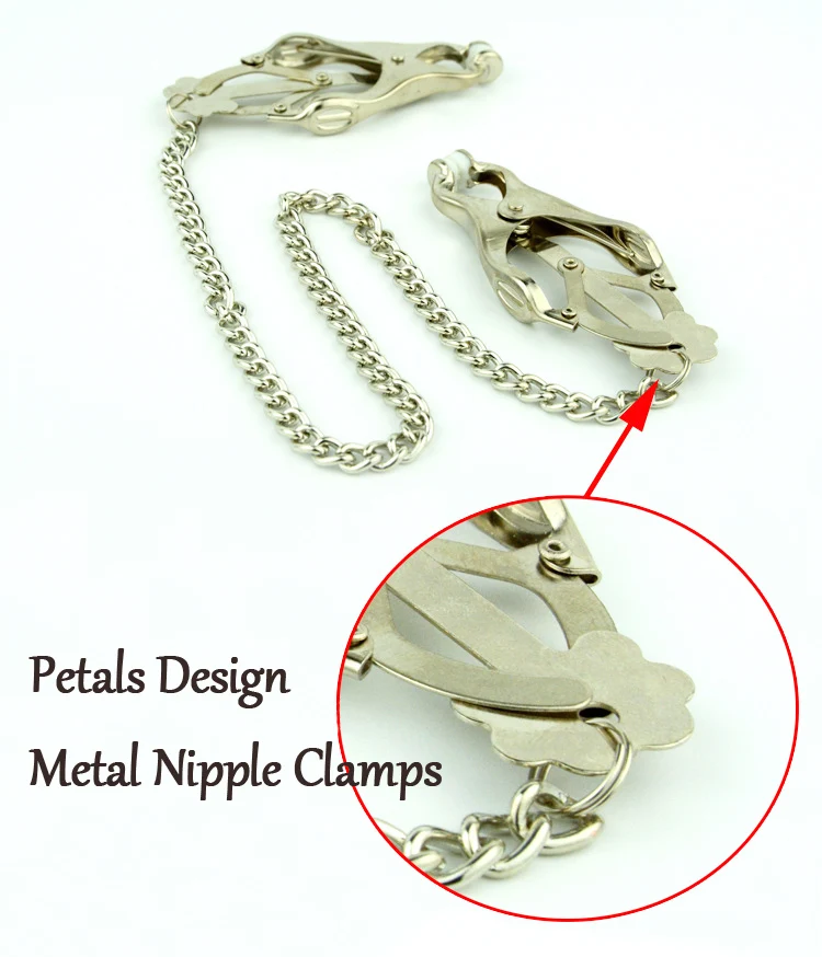 بتلات الجدة الحلمة المشابك الجنس الحميم للأزواج الفضة مثير صنم الكبار منتجات جنسية الحلمة المثيرة اللعب