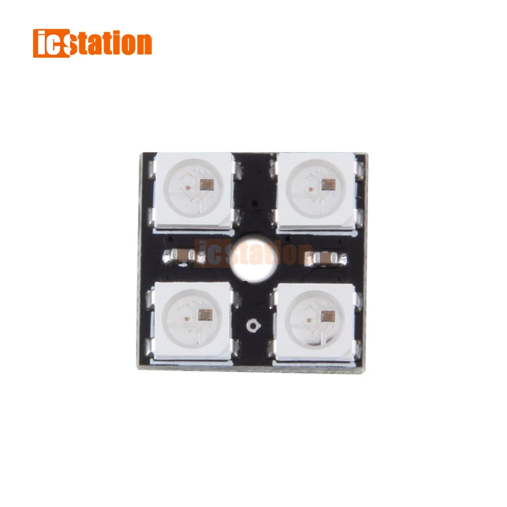 WS2812B-4 5V 5050 Rgb Led Lamp Panel Board 4-Bit Led Development Board