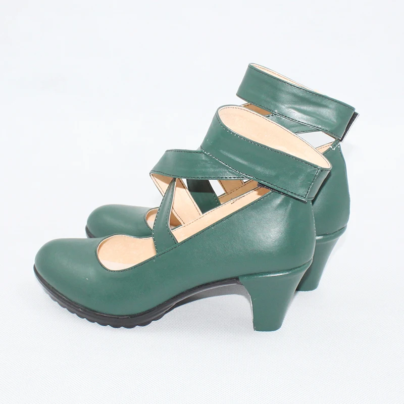 Nieuwe Anime Sailor Neptunus/Kaiou Michiru Cosplay Halloween Party Vrouwen Donkergroen Schoenen Custom Made