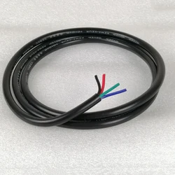 18AWG 20 AWG RVV 4/Cores Copper Wire Conductor Electric RVV Cable Black soft sheathed wire LED Extension Cable Wire Cord