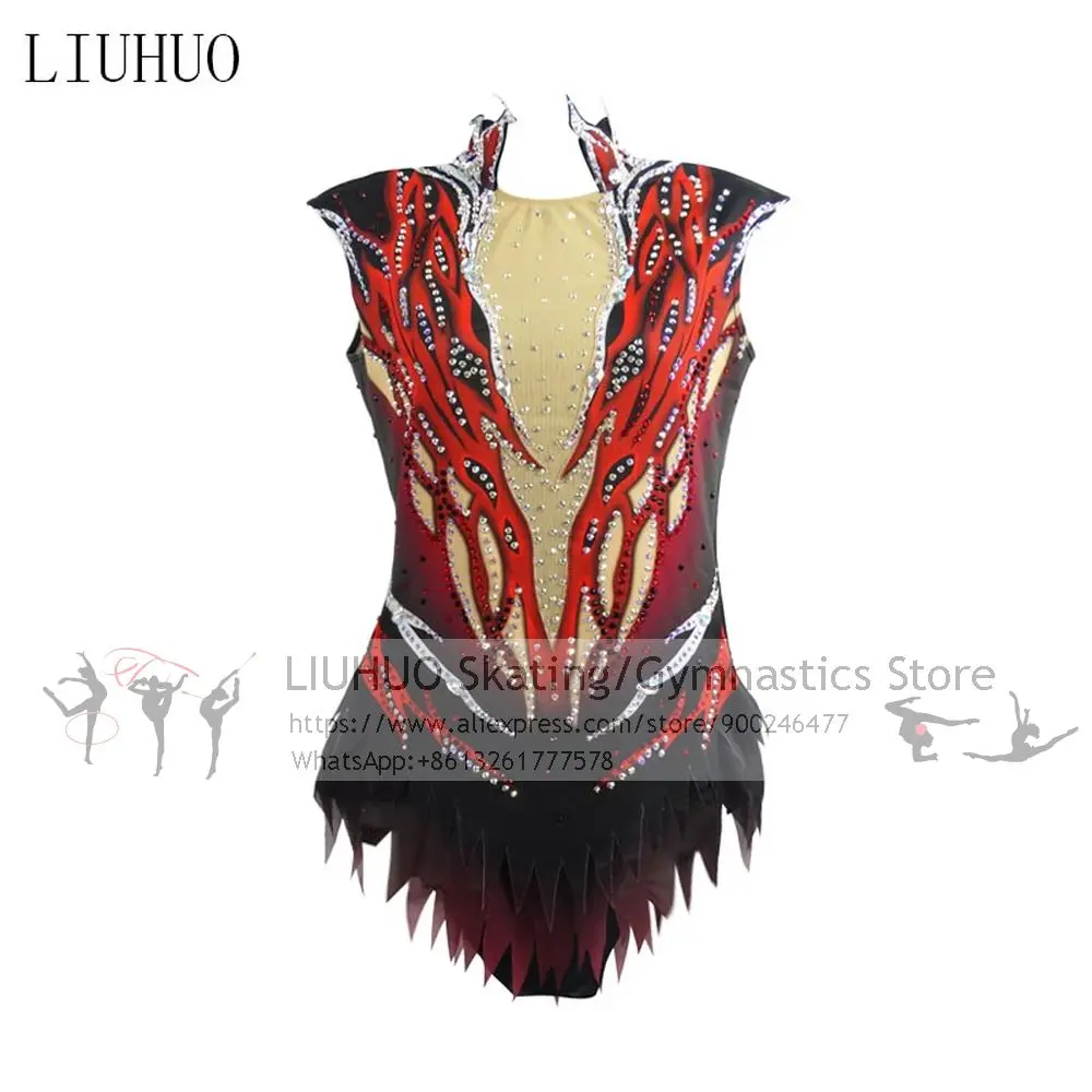 Figure Skating Dress Women Girls Competition Ice Skating Performance Rhythmic Gymnastics LIUHUO Dance Leotard Artistic Costume