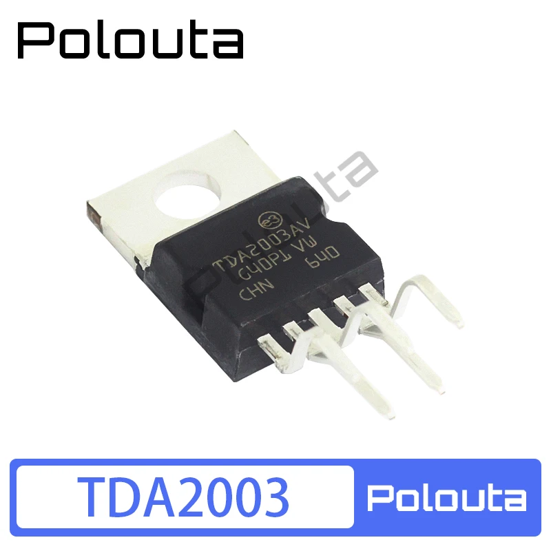 10 Pcs Polouta TDA2003A TDA2003 TDA2003L TO-220B Radio Audio Amplifier Acoustic Components Kits Arduino Nano Integrated Circuit