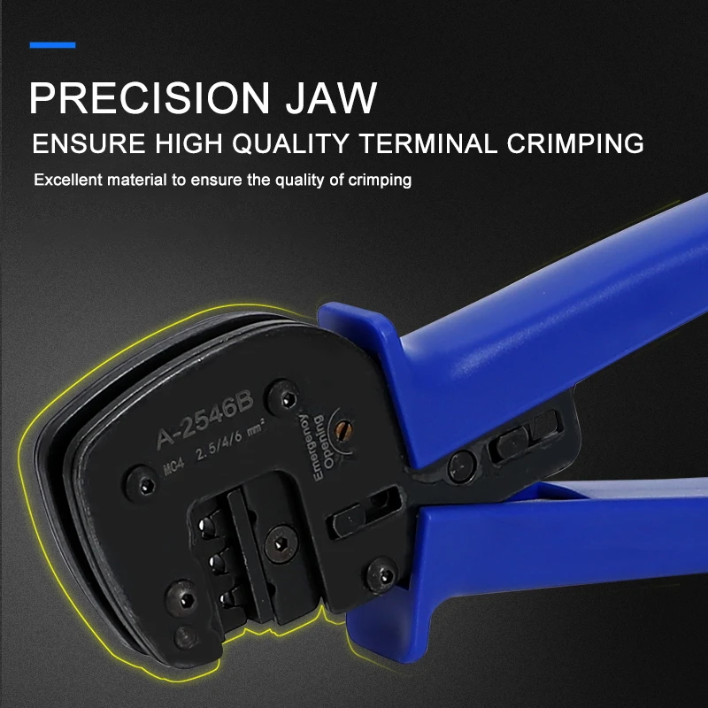 SOLAR PV Crimping Tool A2546B for SOLAR PV Connector Solar Cable 2.5 4 6mm2 PV Crimping Tools Pliers For DIY Solar Power System