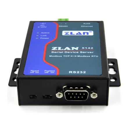 Normale Gateway Modbus multi-host ZLAN5142 RS232/485 porte Modbus convertitore da TCP a RTU