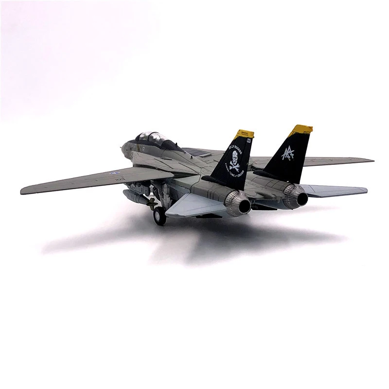 1/100 ölçekli abd F-14 Tomcat Jolly Roger filo vf103 Boeing askeri füze bombacı modeli uçak savaşçısı ordusu hava kuvvetleri döküm