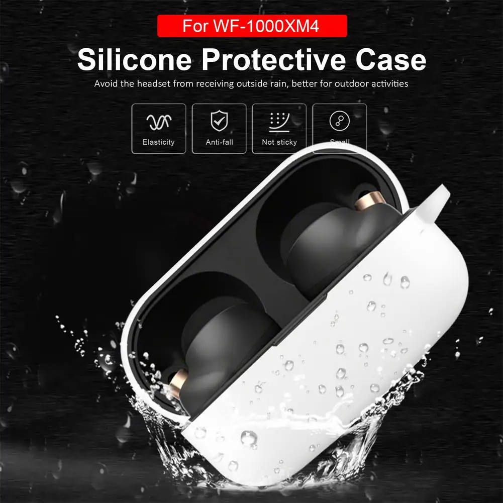 For SONY WF 1000 XM4 Silicone Shell Silicone Protective Case For SONY WF-1000XM4 Earphone Accessories Charging Box ​Cover