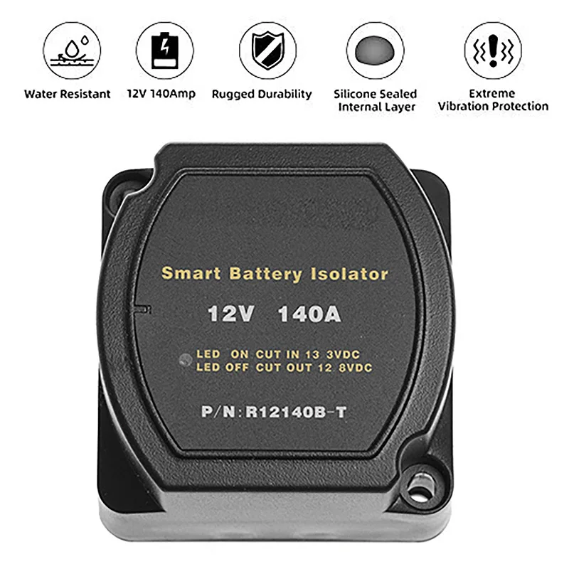 12V 140A Voltage Sensitive Relay Battery Isolator Automatic Charging Relay Car Accessories Car Battery Relay