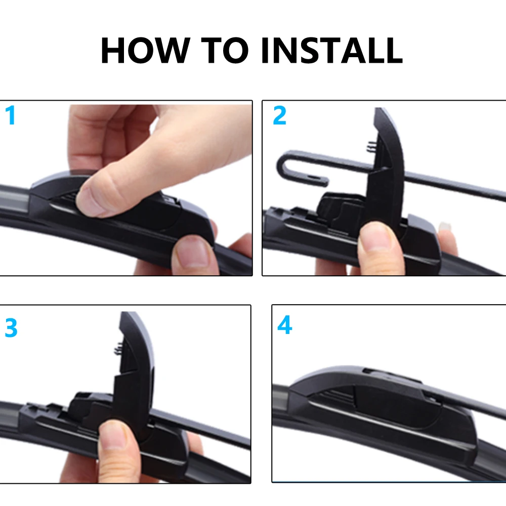 Escobillas de limpiaparabrisas para Nissan Qashqai J11, accesorios para coche, 2013 ~ 2019 2014 2015 2016 2017 2018